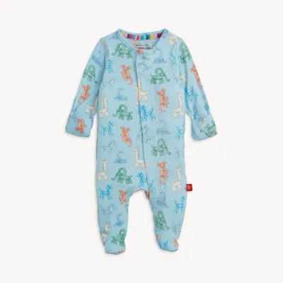 Blue Party Animals Glow In The Dark Footie