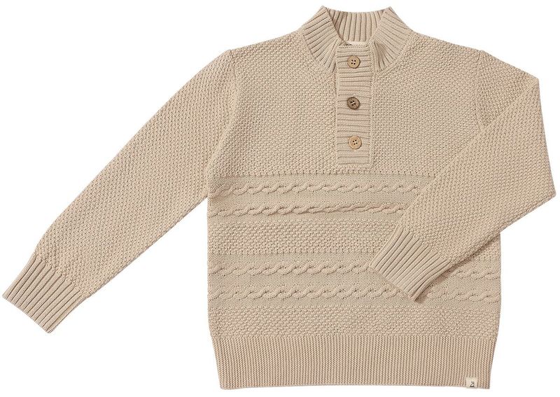 Beige Cable Sweater