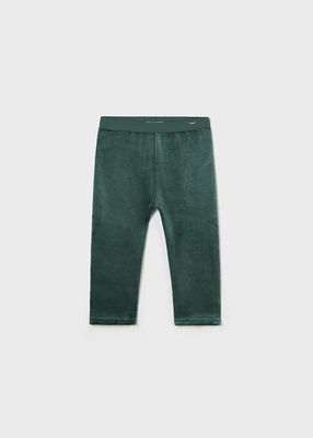 Green Velvet Legging