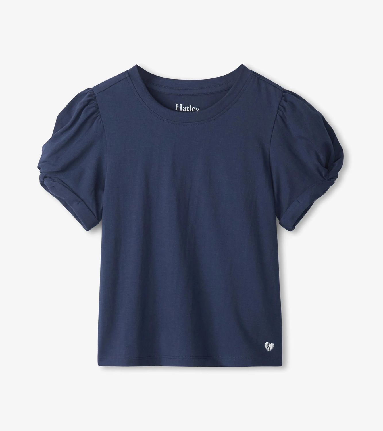 Navy Twisted Sleeve Tee