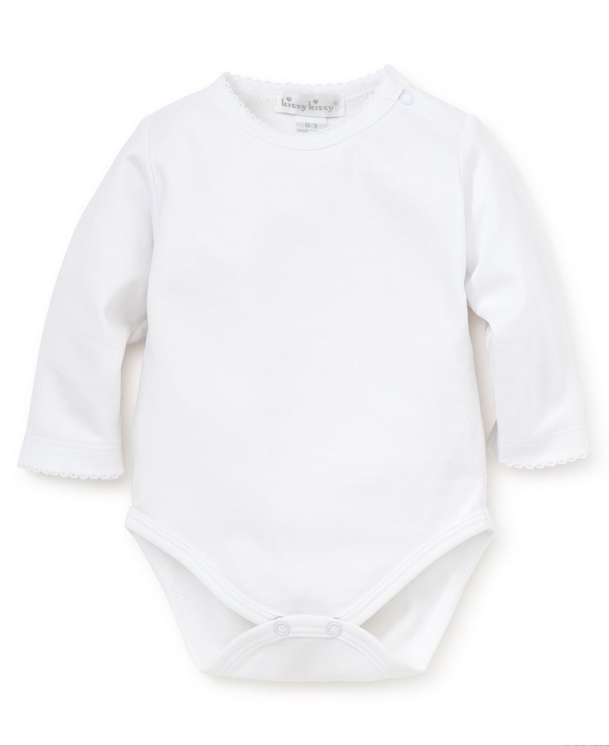 White Long-sleeve Basic Bodysuit