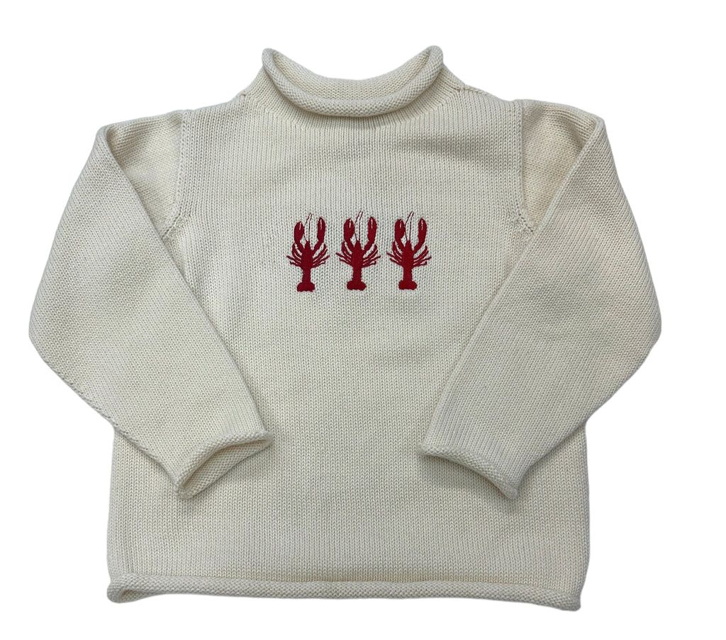 Embroidered Lobster Rollneck Sweater
