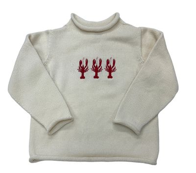 Embroidered Lobster Rollneck Sweater