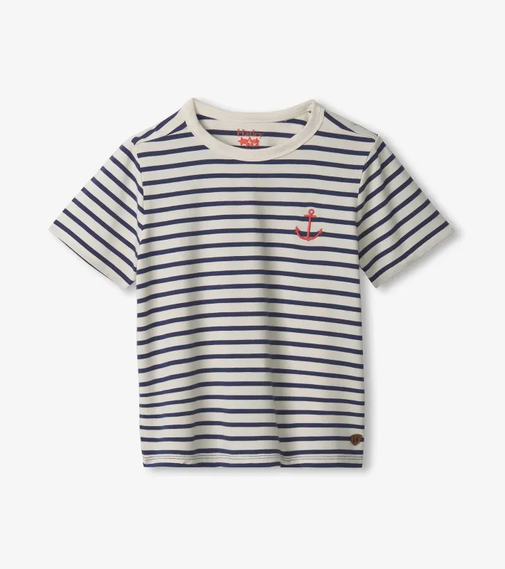Indigo Stripe Bamboo Tee
