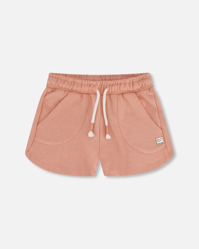 Peach Beige French Terry Short