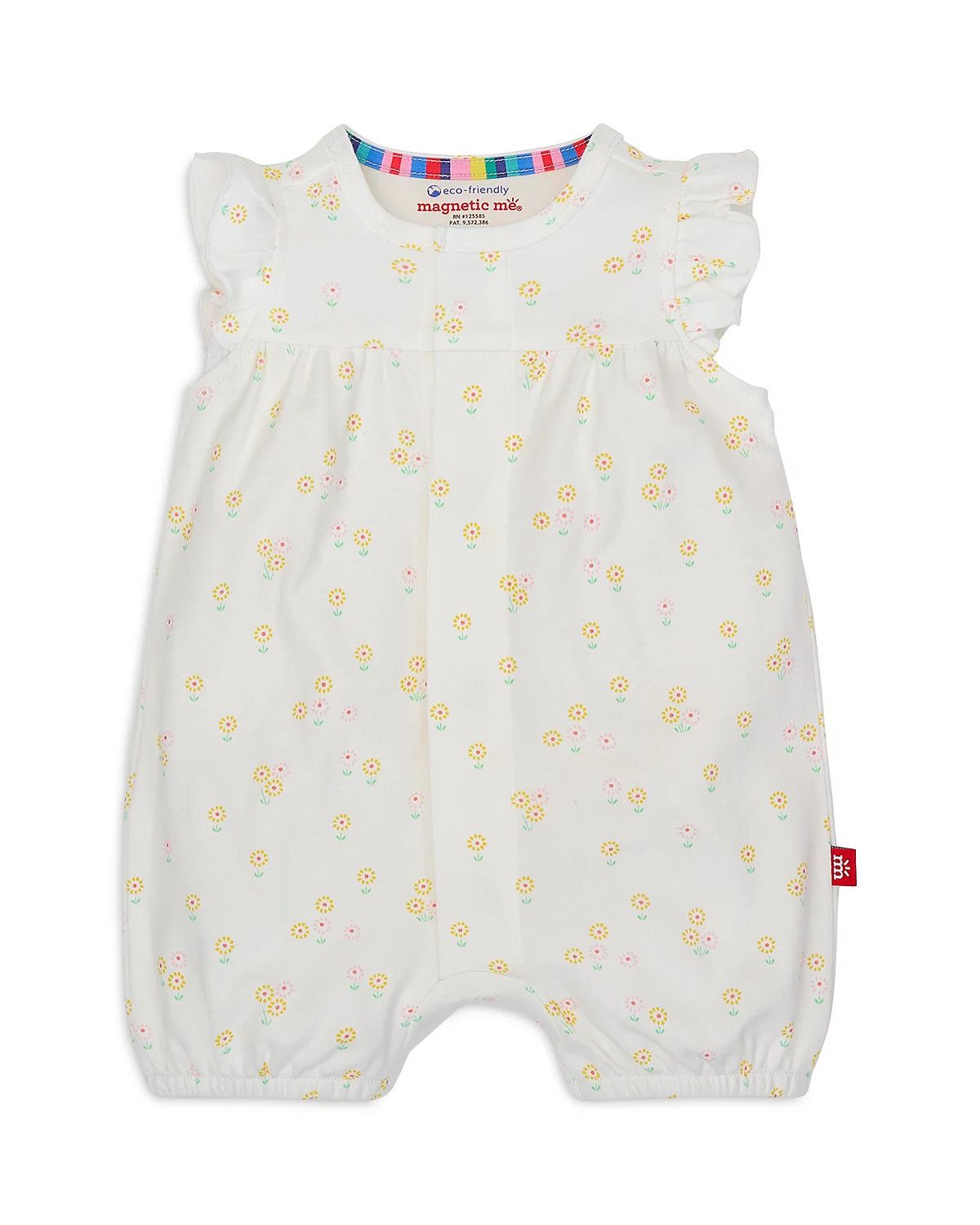 Evangeline Cotton Romper w/ Ruffle