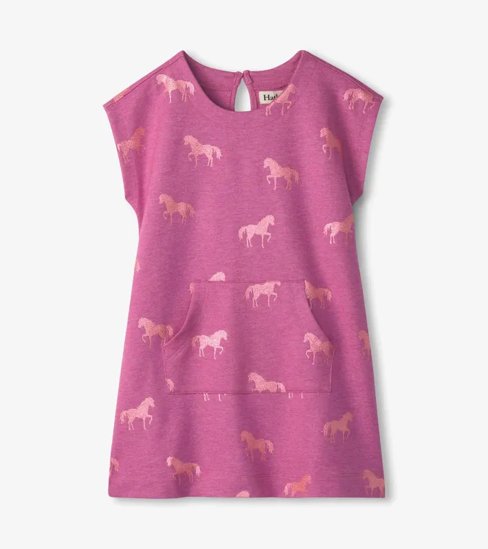 Shimmer Horses Terry Dress