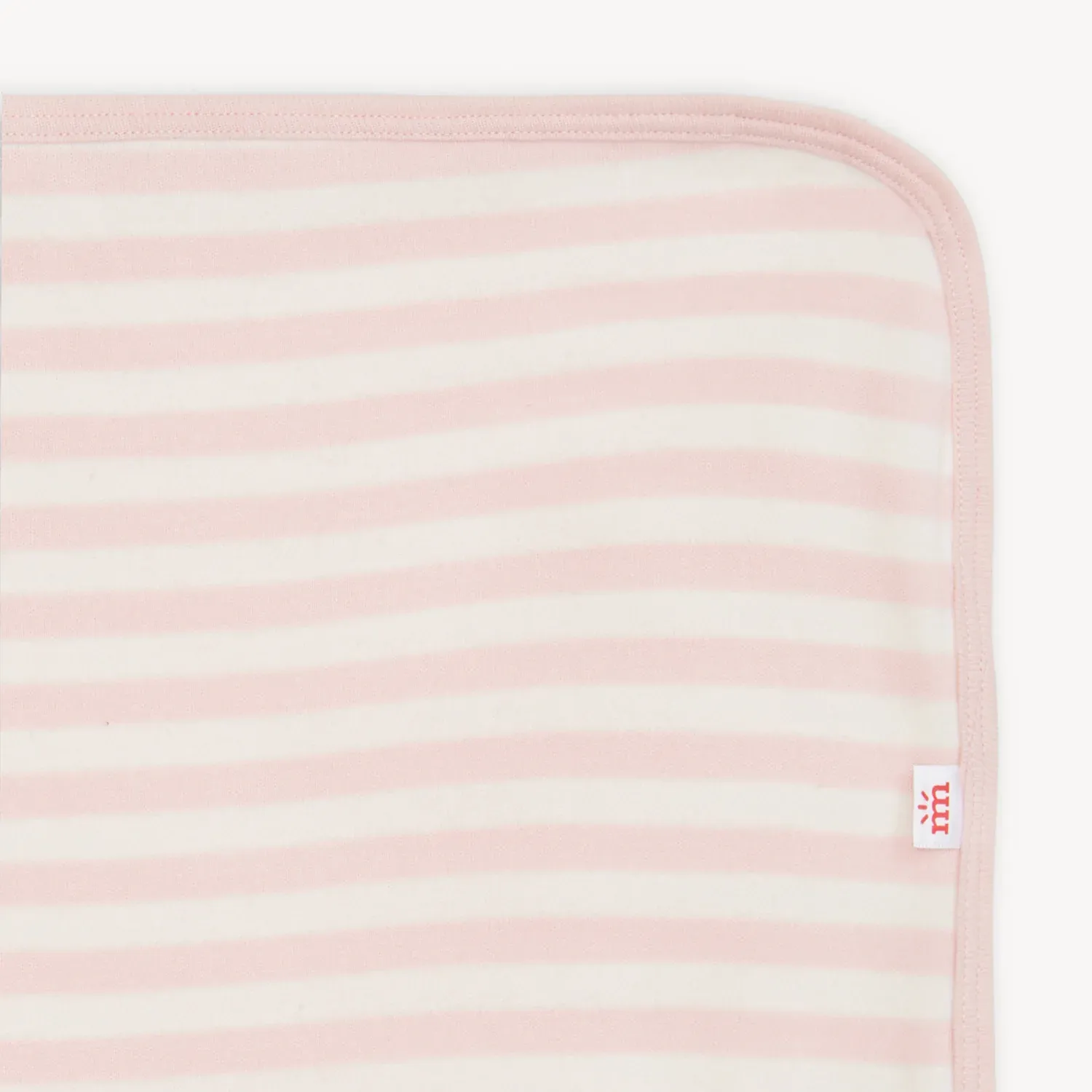 Pink Stripe Organic Cotton Blanket