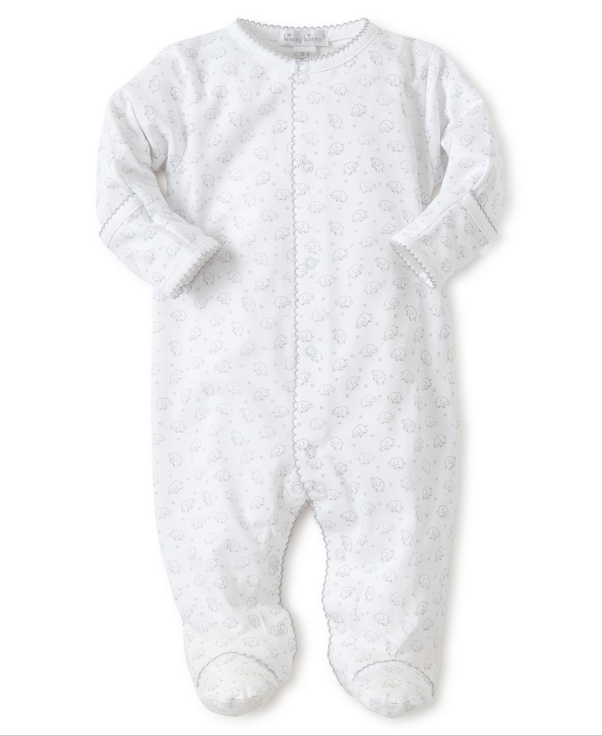 Ele-fun Silver Print Footie