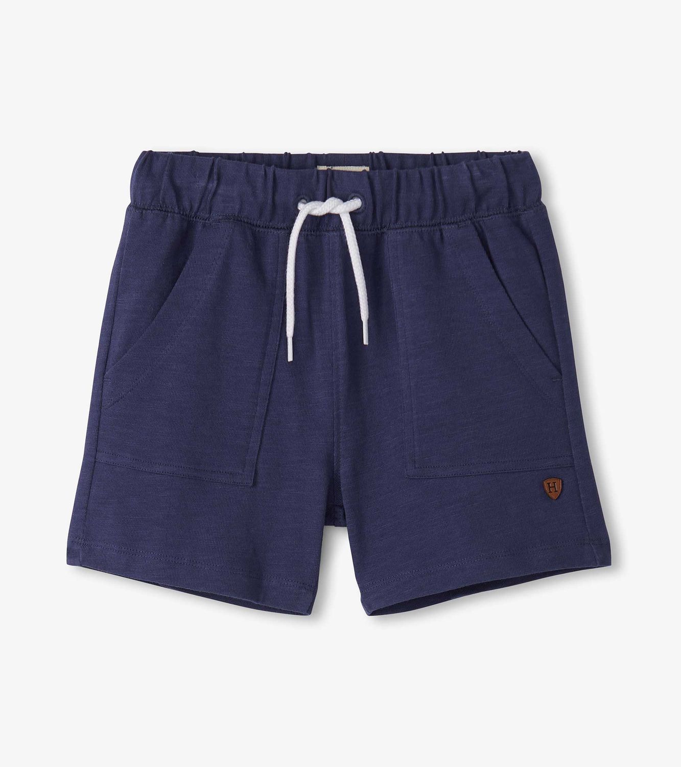 Patriot Blue Relaxed Shorts, Size: 2Y