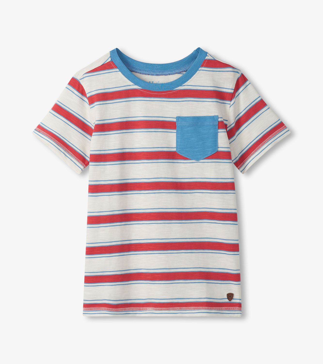 East Coast Stripes Crew Neck Tee, Size: 2Y