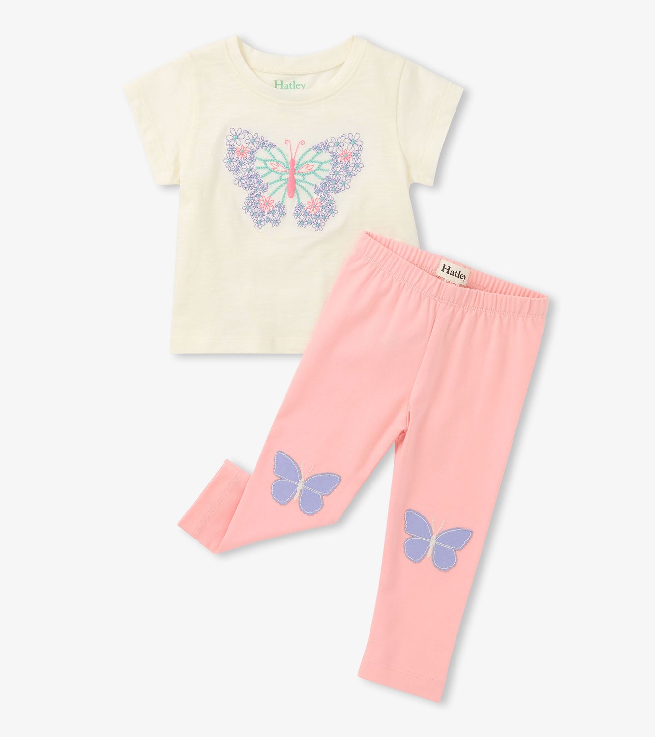 Butterfly Tee+Legging Set, Size: 3-6M