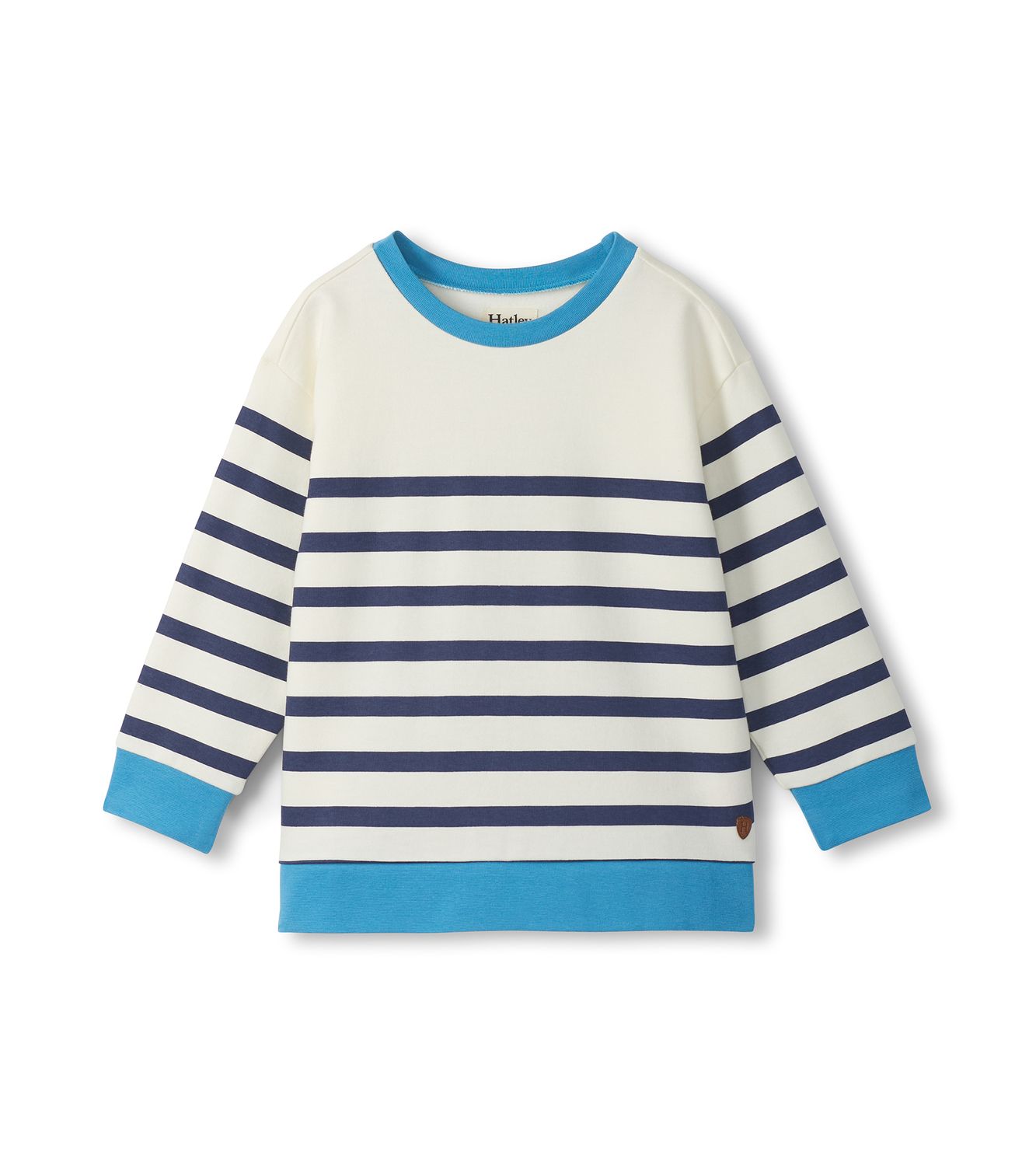 Preppy Stripes Pullover Sweatshirt, Size: 2Y