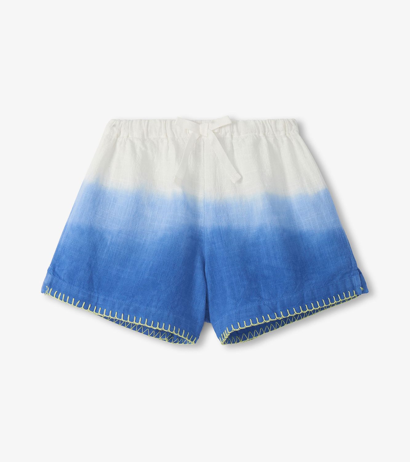 Cobalt Dip Dye Woven Easy Shorts, Size: 2Y