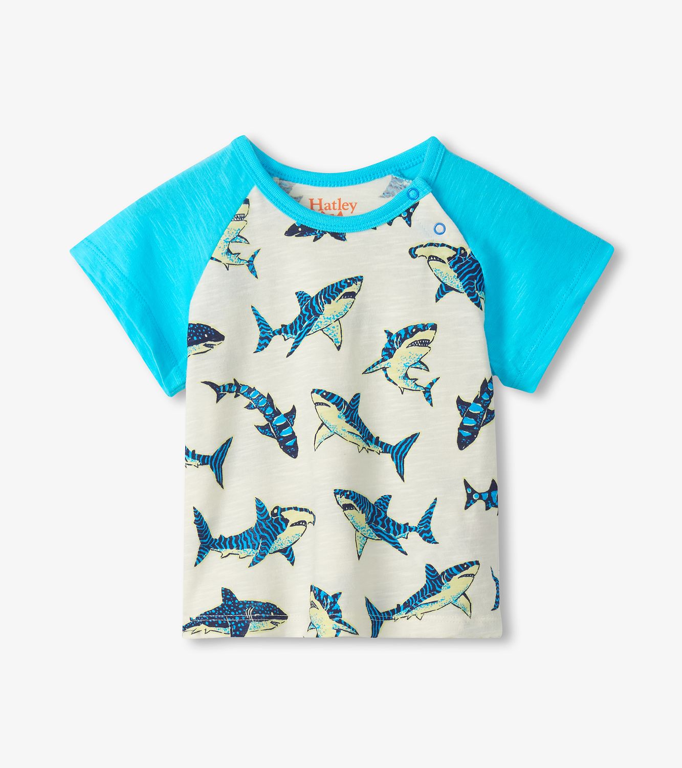 Glow In The Dark Sharks Raglan Tee, Size: 3-6M