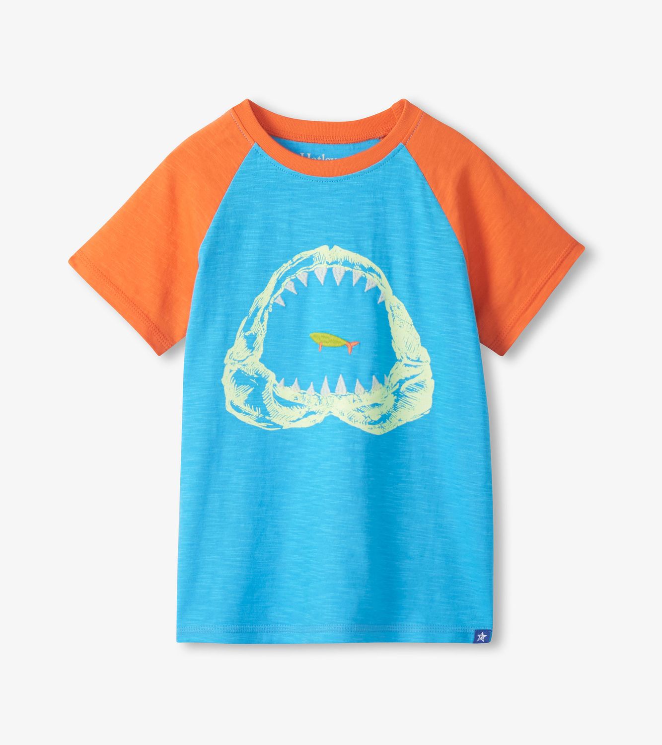 Shark Jaw Raglan Tee, Size: 2Y