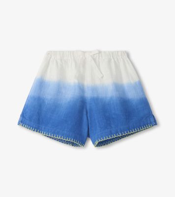 Cobalt Dip Dye Woven Easy Shorts