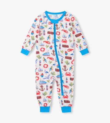 Painted Seascape Bamboo Coverall