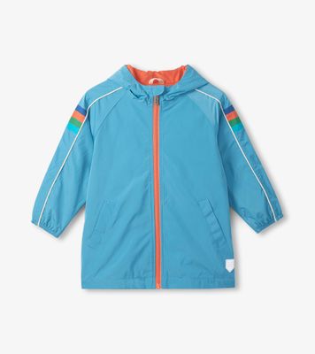 Niagara Blue Jersey Lined Rain Jacket
