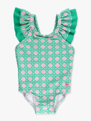 Pink Costal Cane One Piece Swimsuit