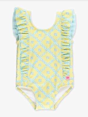 Banana Coastal Charm Waterfall One Piece Swimsuit