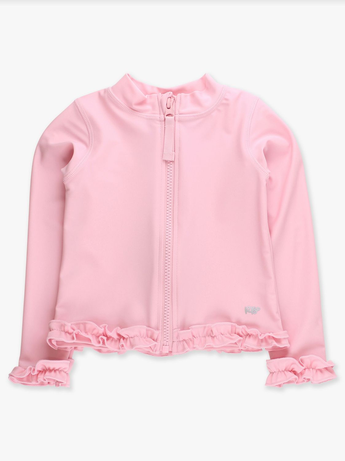 Pink Active Full Zip Ruffle Jacket