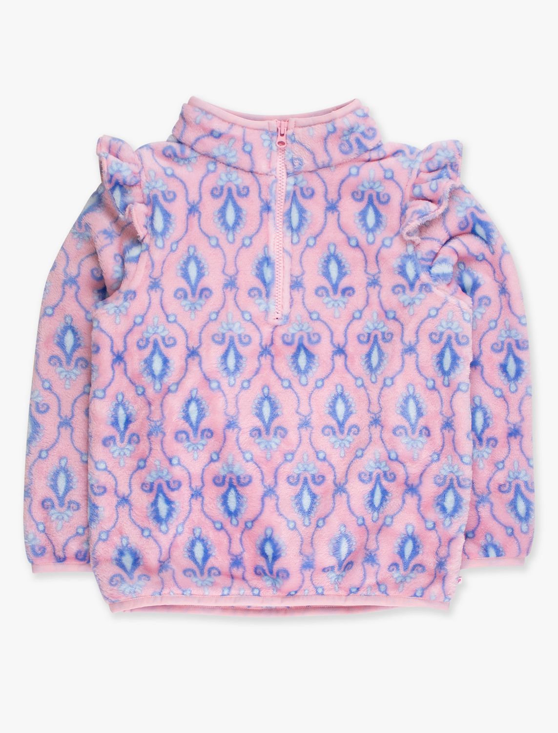 Pink Fairtale Jewels Ruffle Marshmallow Fleece Pullover