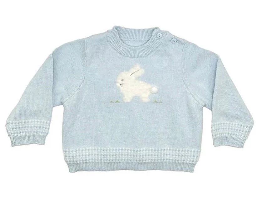 Blue Zubel Bunny Sweater