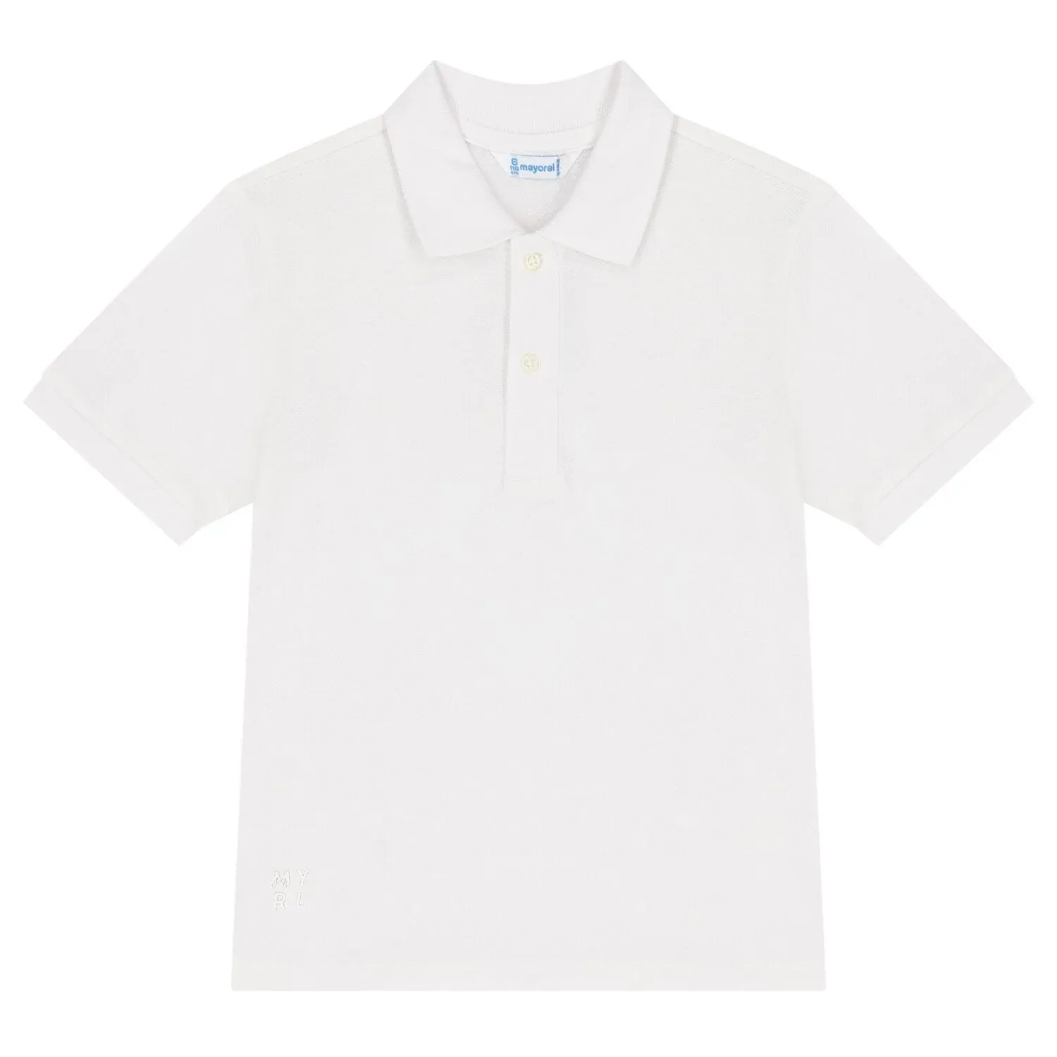 White Mayoral Collared Polo