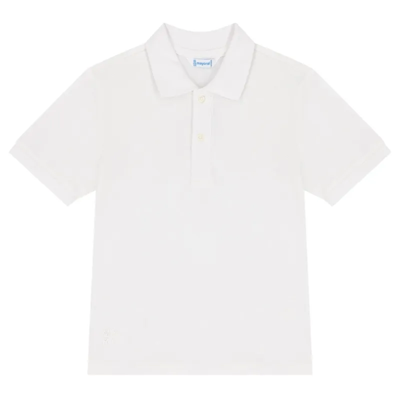 White Mayoral Collared Polo