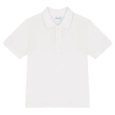 White Mayoral Collared Polo