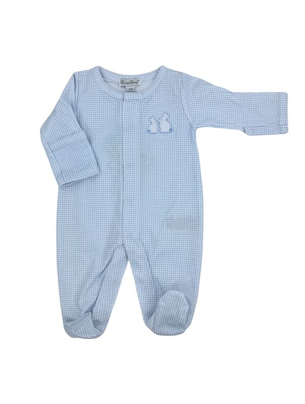 Pique Bunny Bash Blue Footie