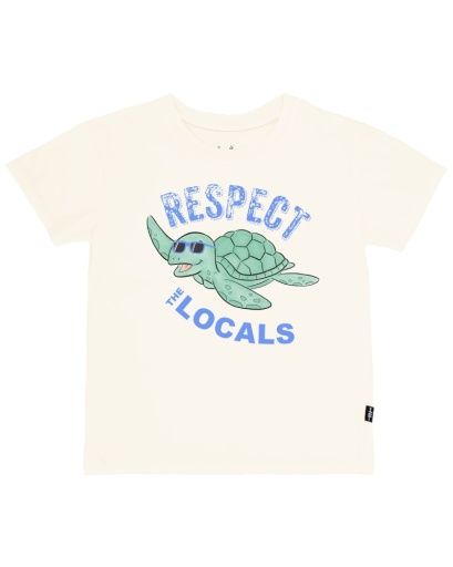Dusty White Respect the Locals Vintage Tee, Size: 2-3Y