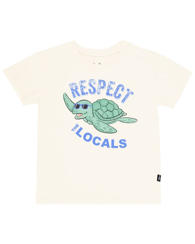 Dusty White Respect the Locals Vintage Tee
