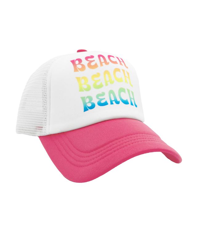 Pink Sunset Beach Trucker Hat