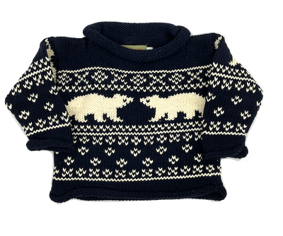 Navy Polar Bear Sweater