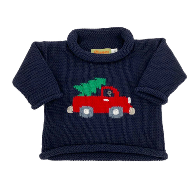 Classic Truck with Christmas Tree Sweater