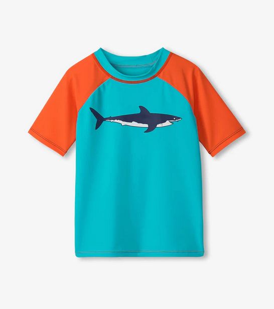 Blue Shark Shortsleeve Rashguard
