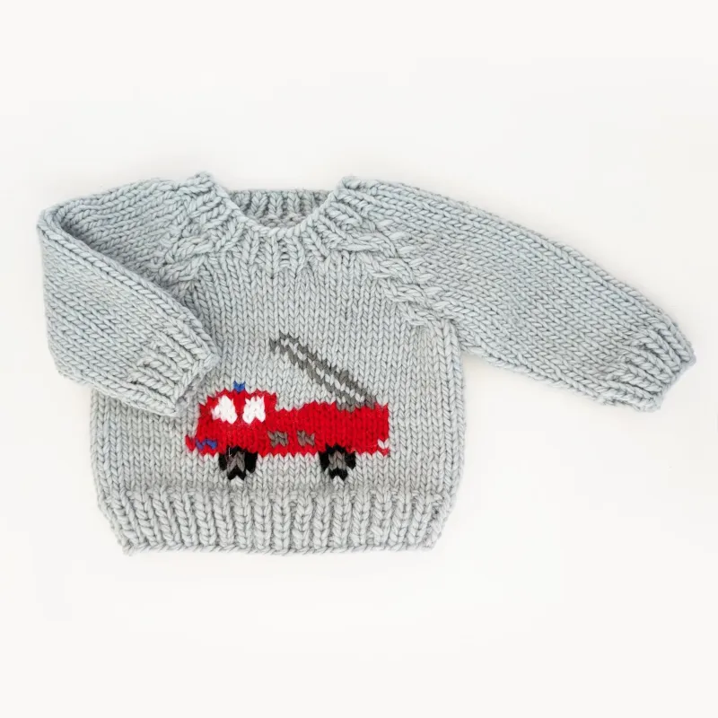 Fire Engine Crew Neck Sweater