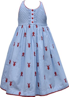 Appliqued+Embroidered Lobster Back Dress