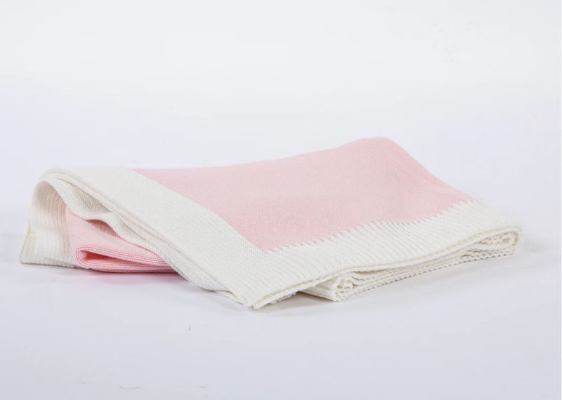 Pink Jersey Knit Blanket