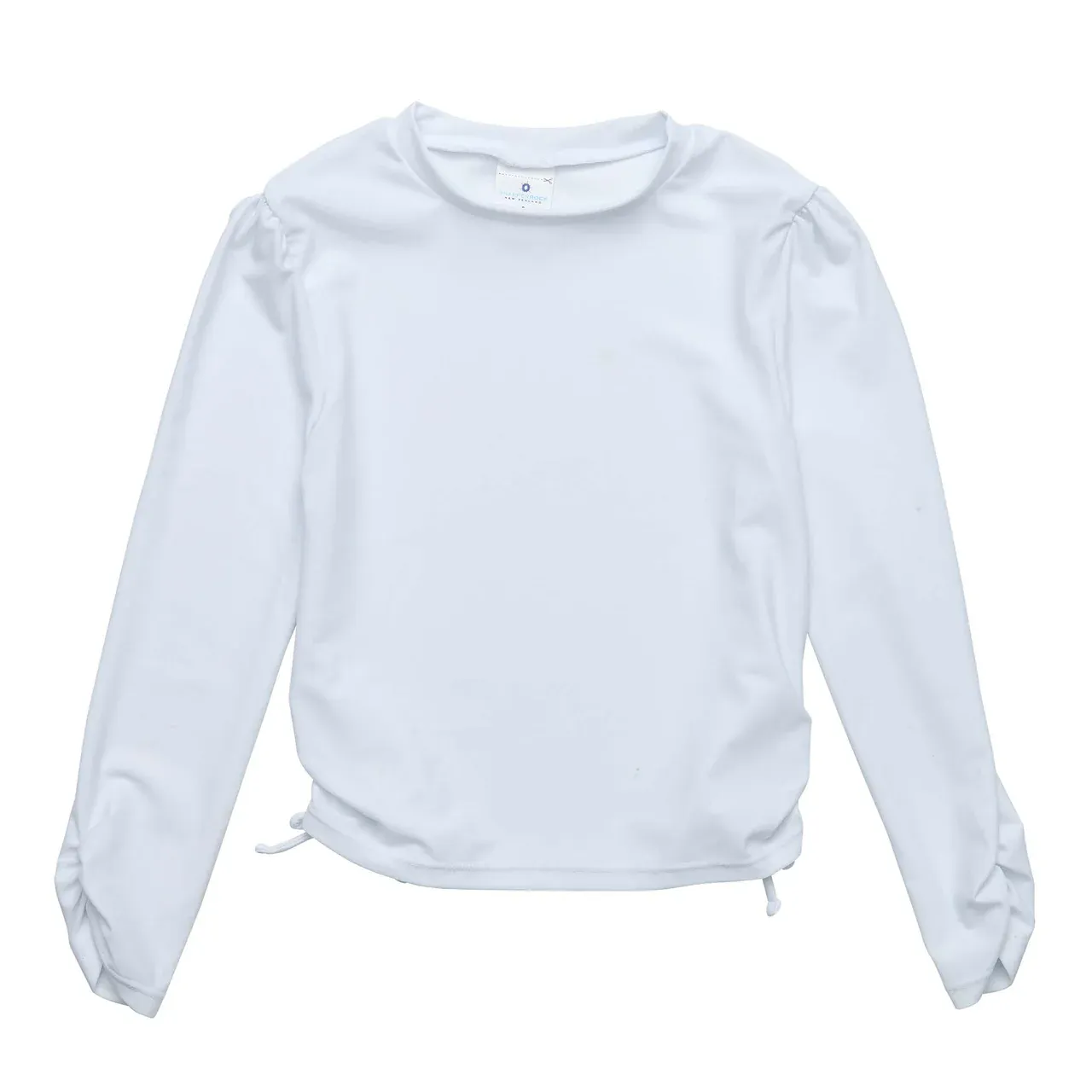 White Rouched Longsleeve Rash Top