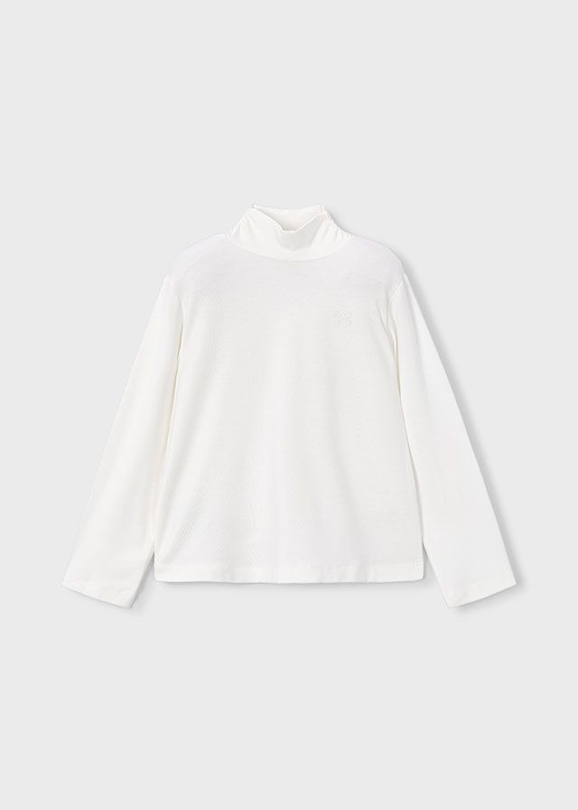 Cream Bow Turtleneck
