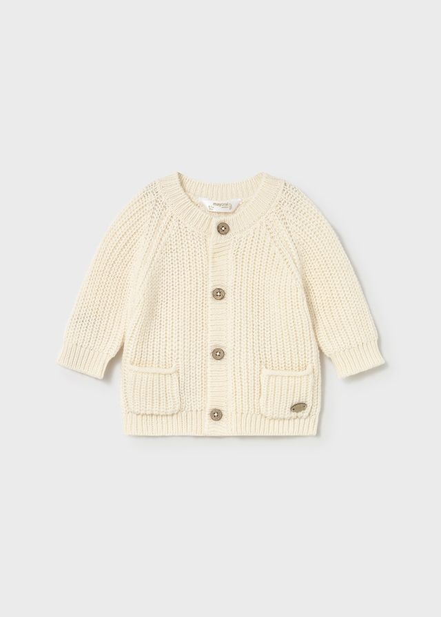 Classic White Knit Cardigan