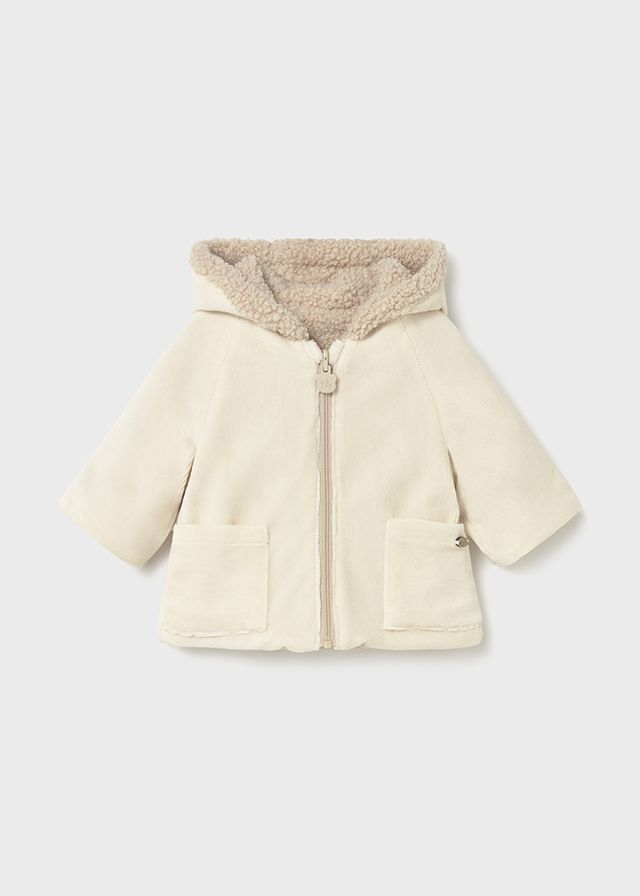 Reversible Wht/Beige Shearling Coat