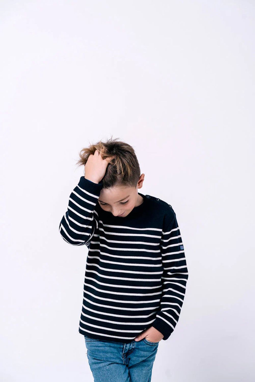 Navy Picasso Pullover
