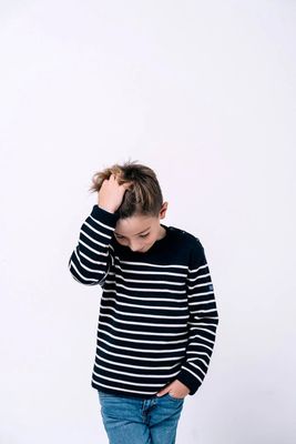 Navy Picasso Pullover