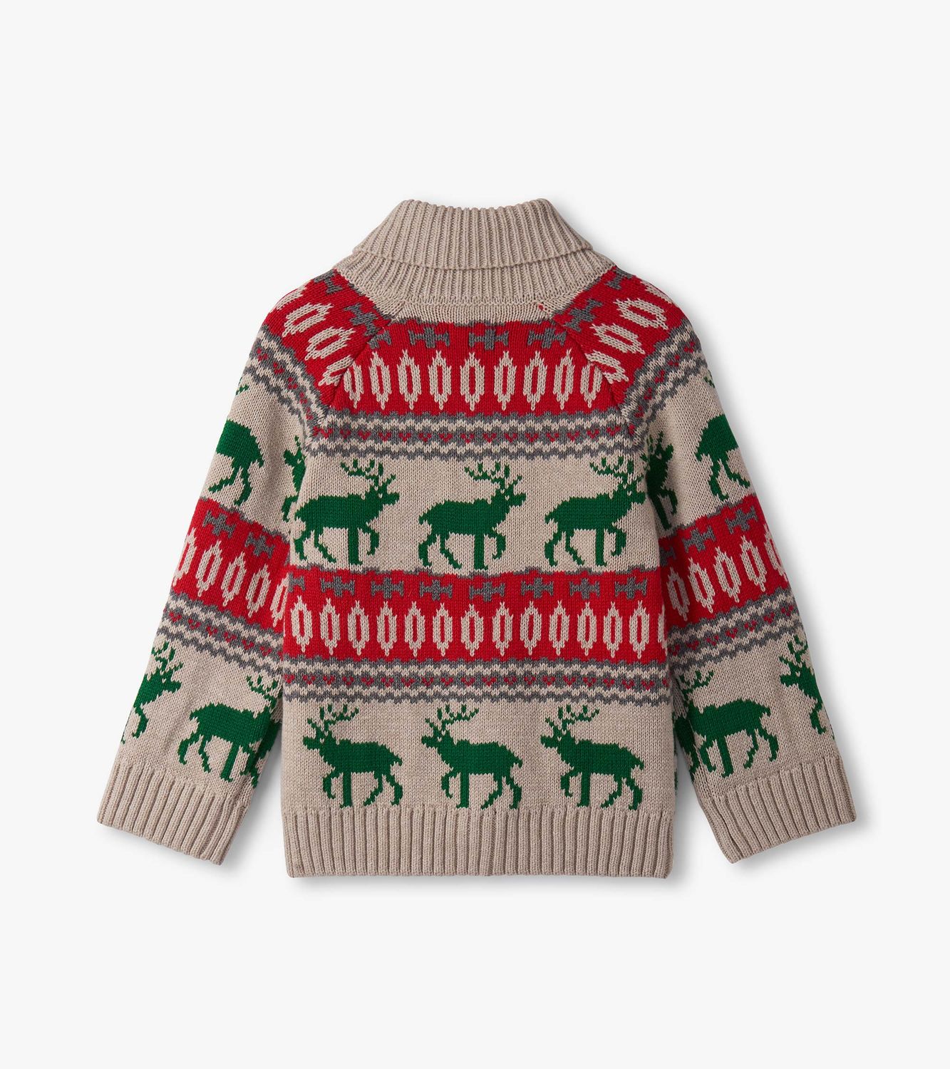 Winter Elk Shawl Collar Cardigan