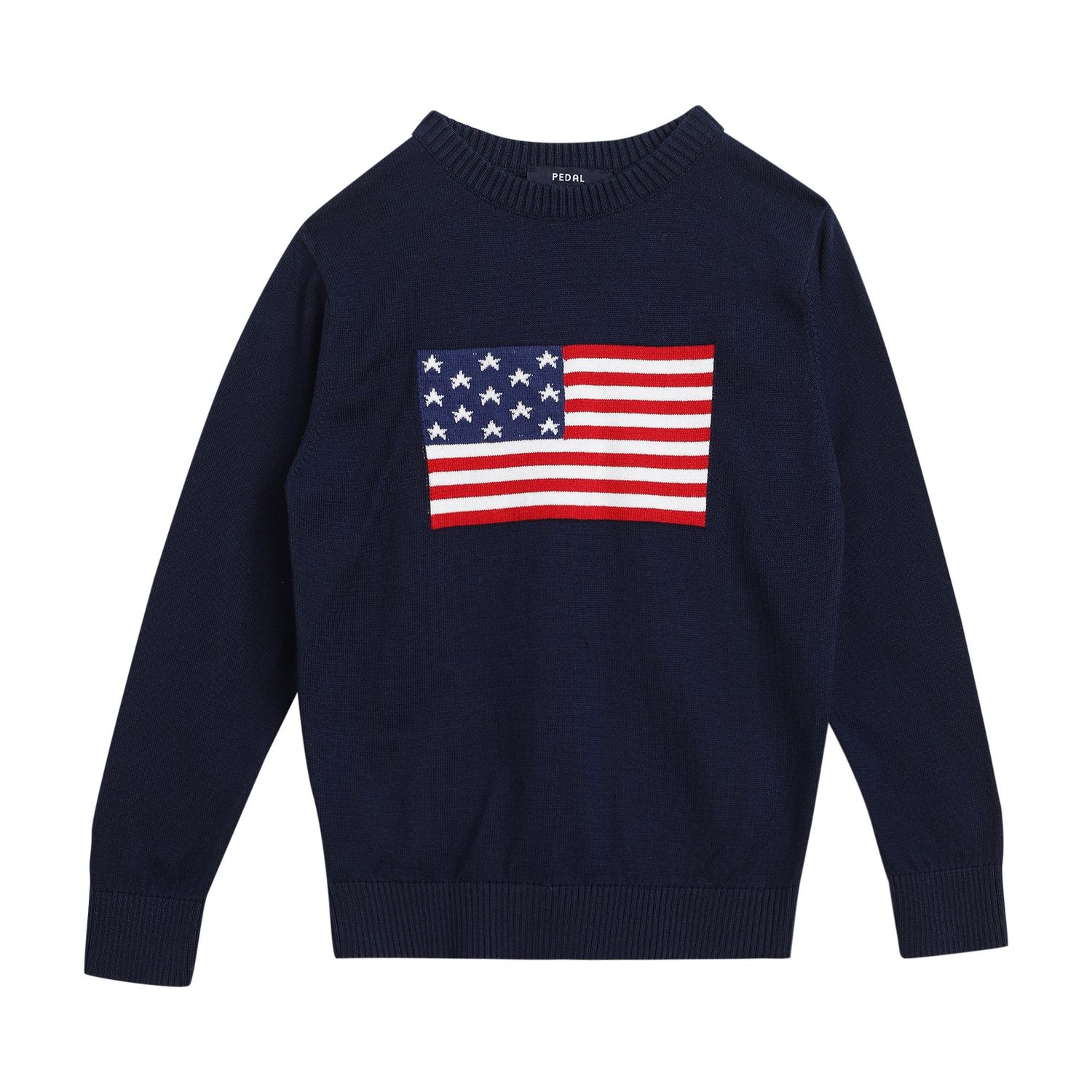 Navy Pedal Flag Sweater