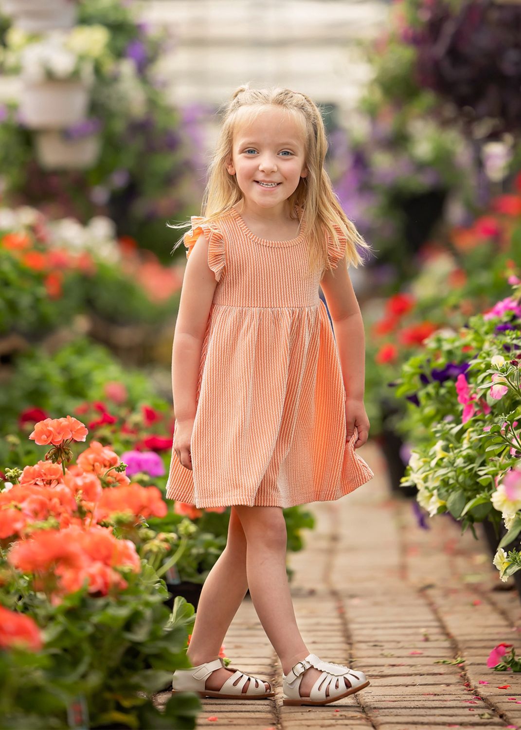 Sunkissed Apricot Dress